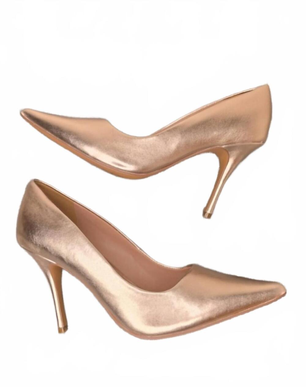 NEW LINEA PAOLO women's payton pointed toe pump in rose gold